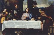 TIZIANO Vecellio The meal in Emmaus oil painting
